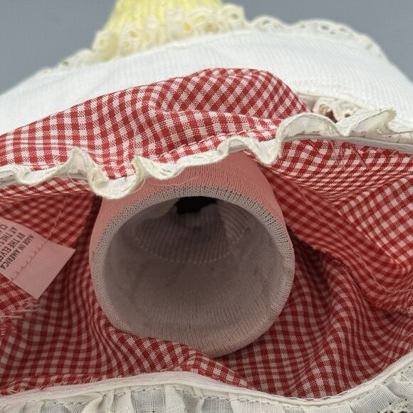 Vtg Sandra Claus Shoppe Christmas Tree Topper Stocking Angel  Kitschy Country - Picture 8 of 9